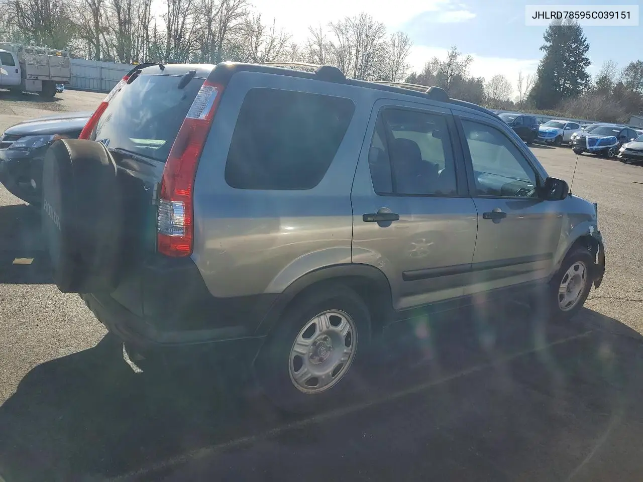 JHLRD78595C039151 2005 Honda Cr-V Lx