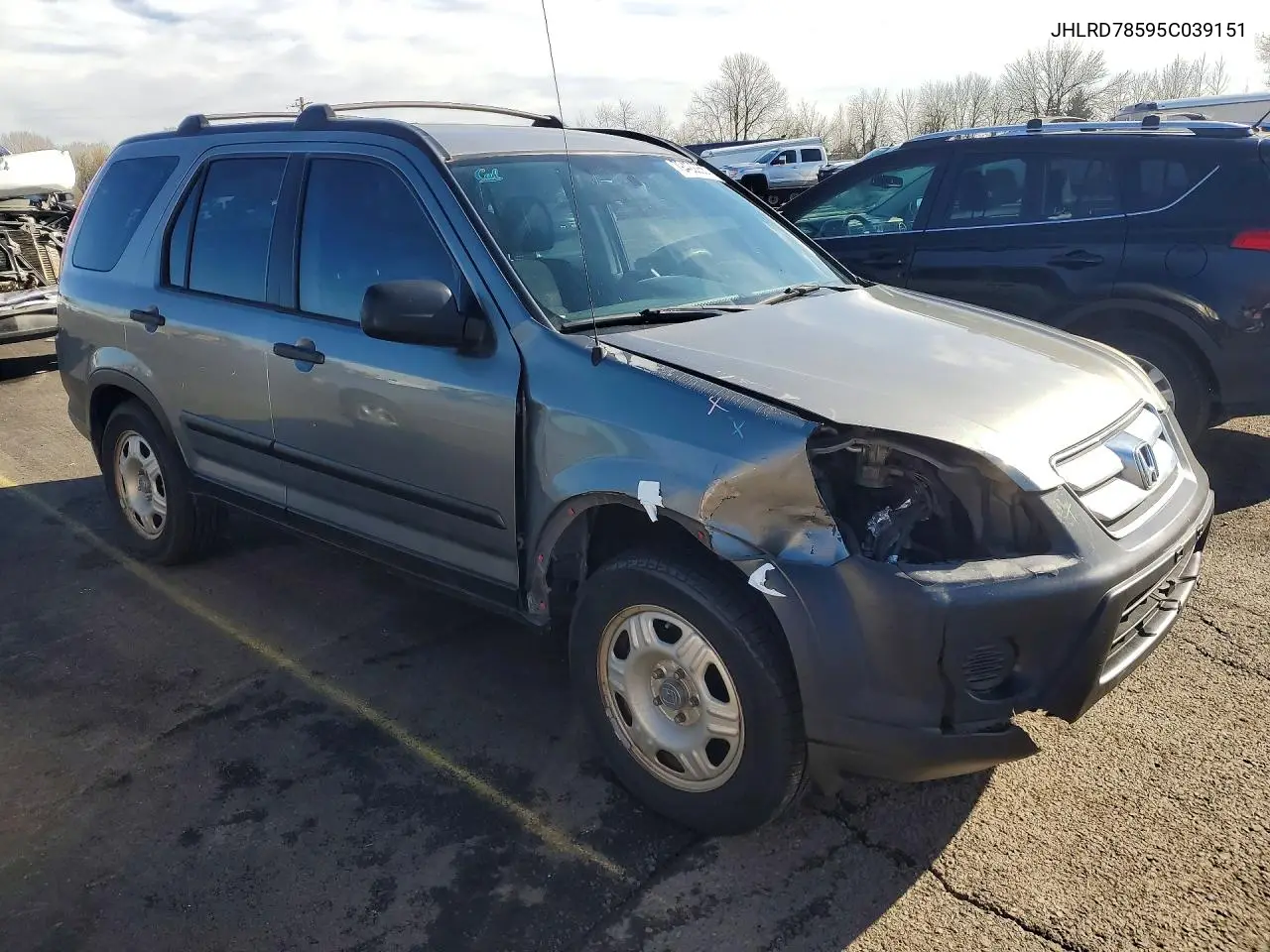 JHLRD78595C039151 2005 Honda Cr-V Lx