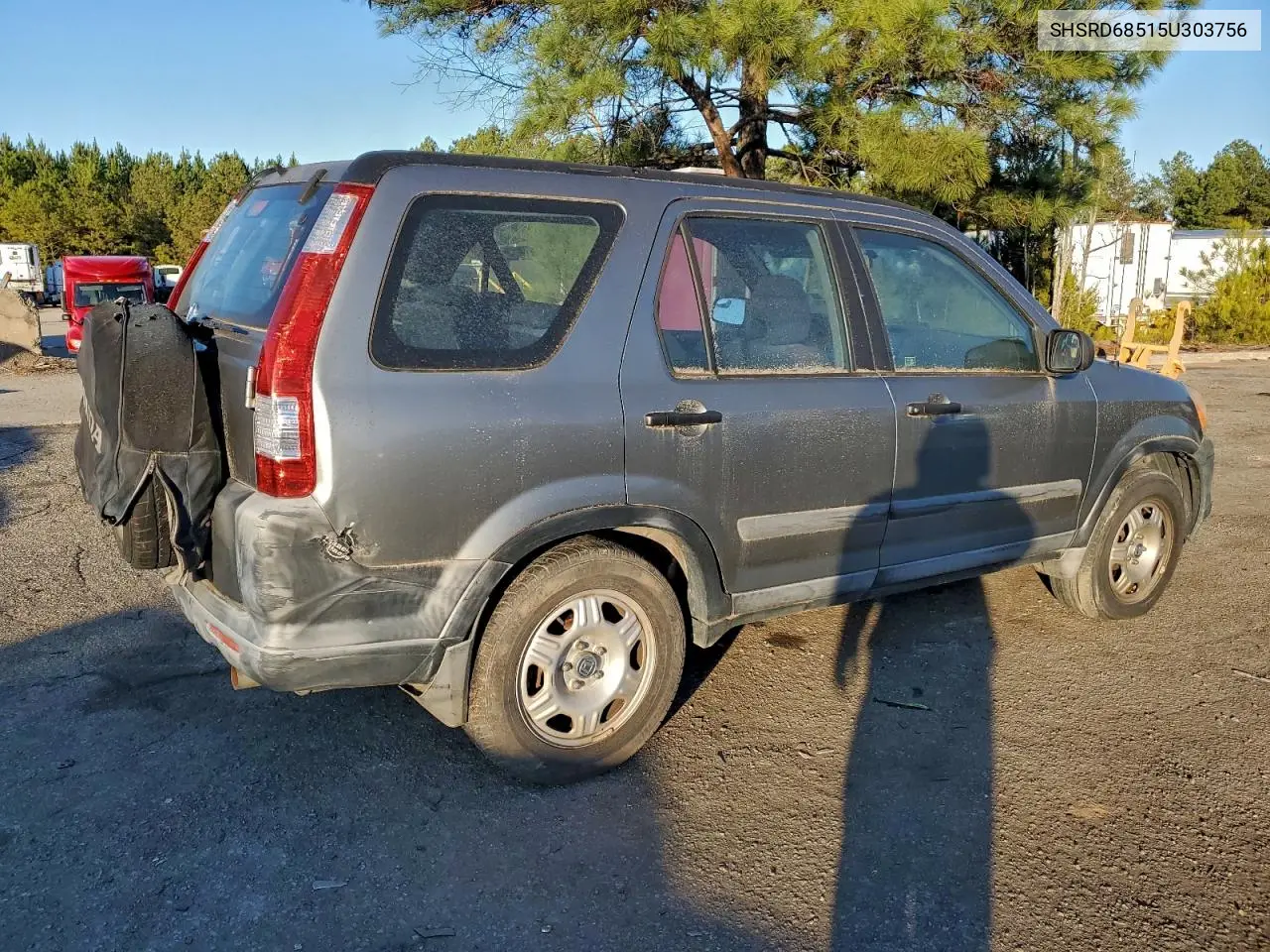 SHSRD68515U303756 2005 Honda Cr-V Lx