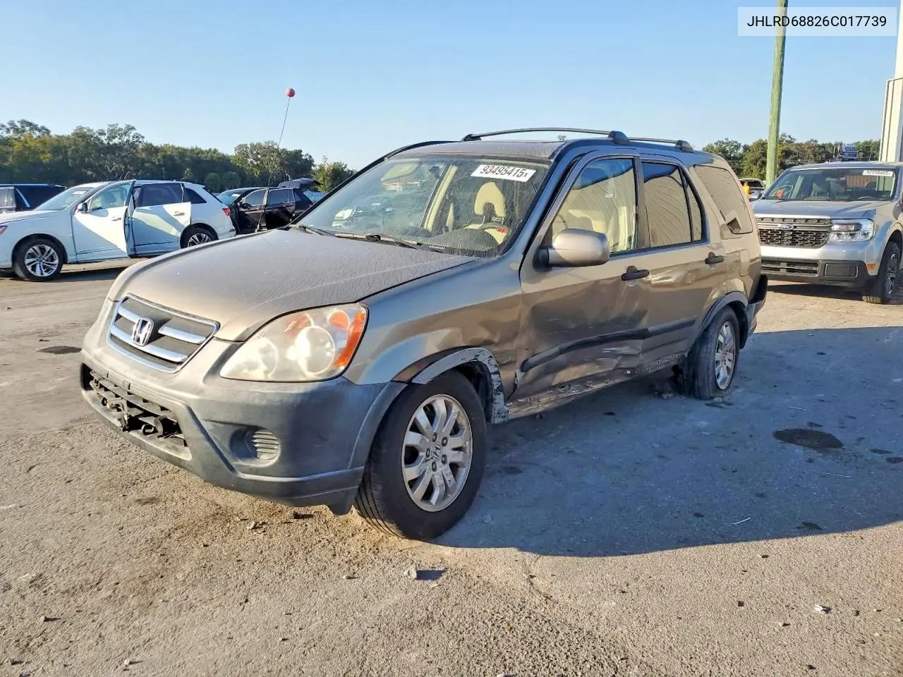 JHLRD68826C017739 2006 Honda Cr-V Ex