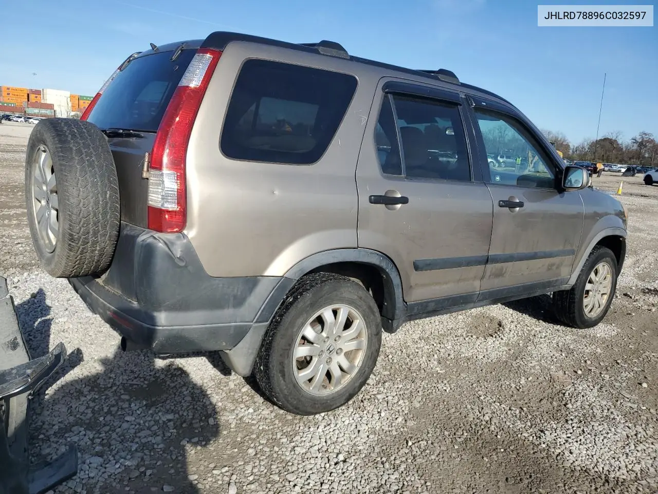 JHLRD78896C032597 2006 Honda Cr-V Ex
