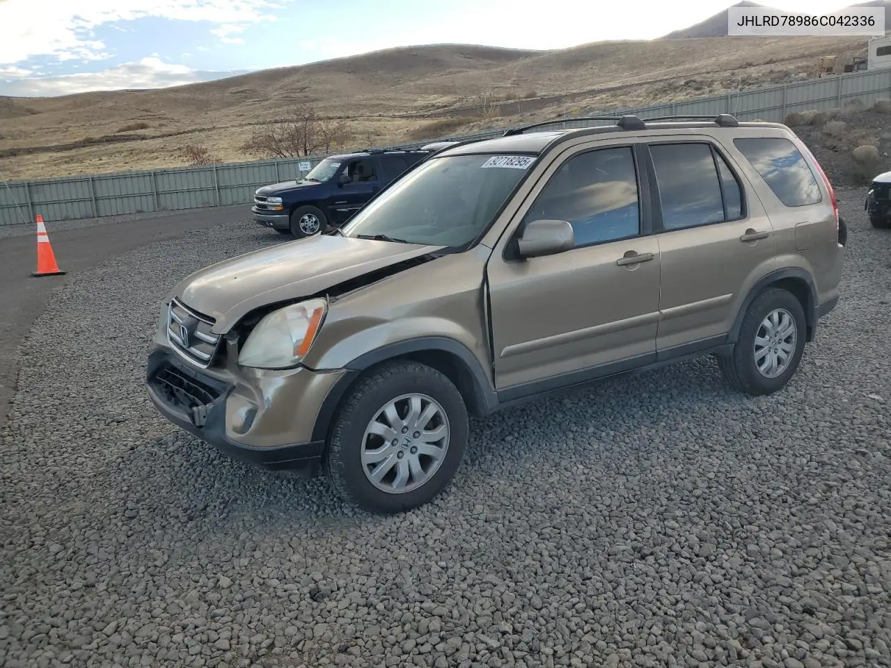 JHLRD78986C042336 2006 Honda Cr-V Se