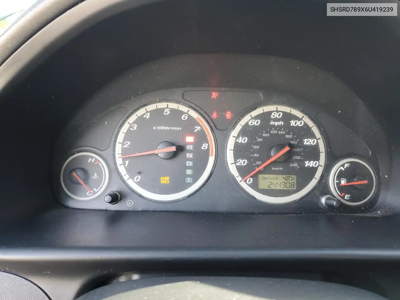 SHSRD789X6U419239 2006 Honda Cr-V Se