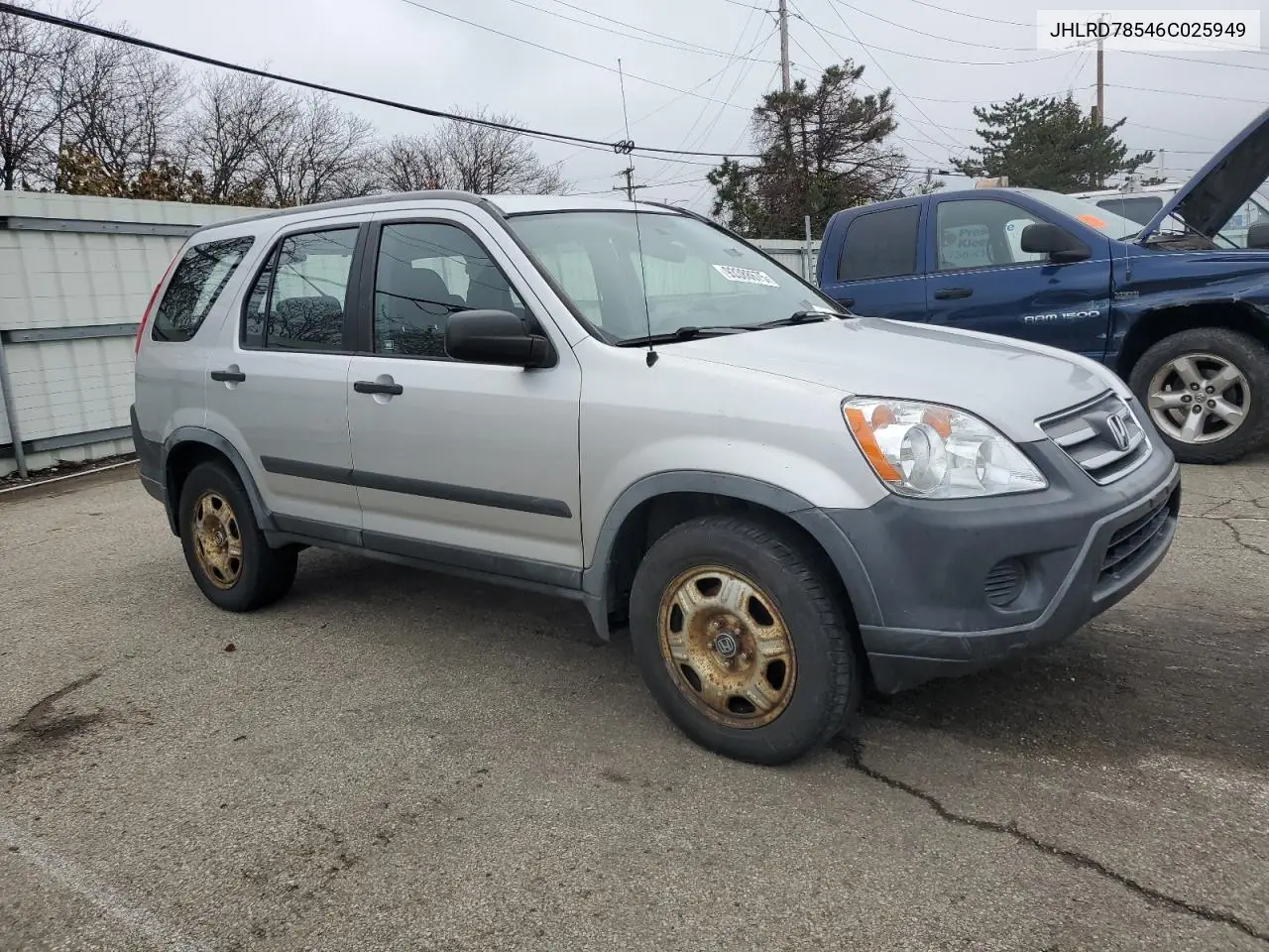 JHLRD78546C025949 2006 Honda Cr-V Lx