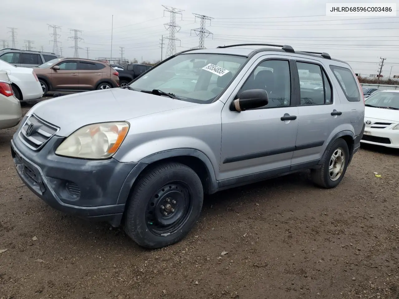 JHLRD68596C003486 2006 Honda Cr-V Lx