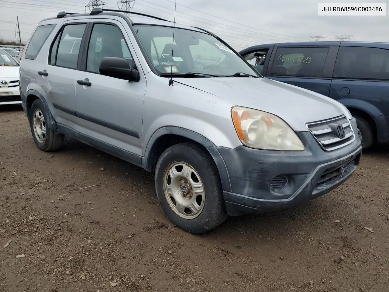 JHLRD68596C003486 2006 Honda Cr-V Lx