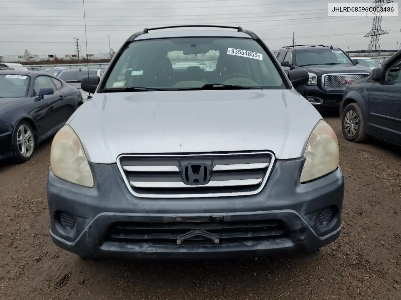 JHLRD68596C003486 2006 Honda Cr-V Lx