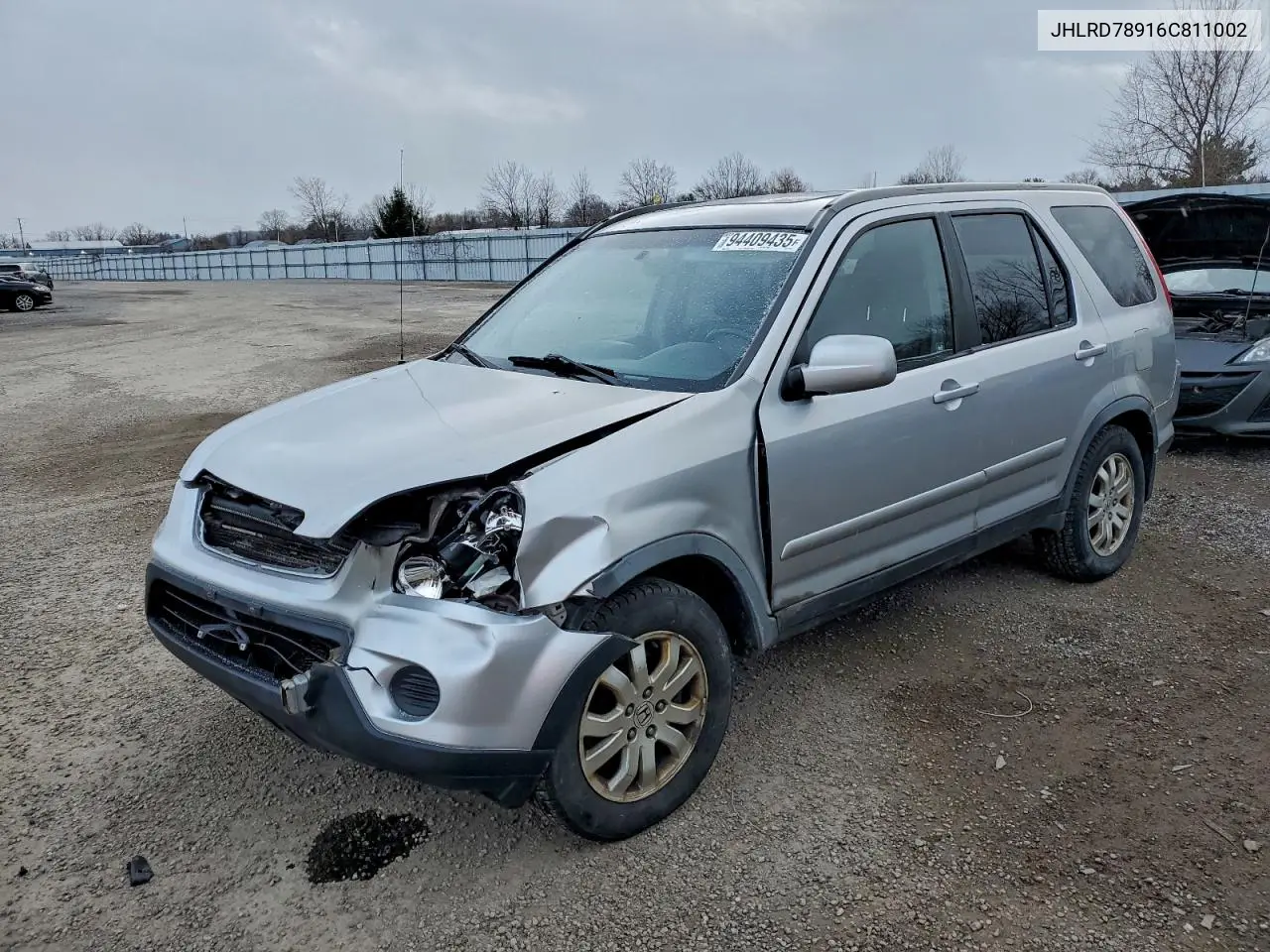 JHLRD78916C811002 2006 Honda Cr-V Se