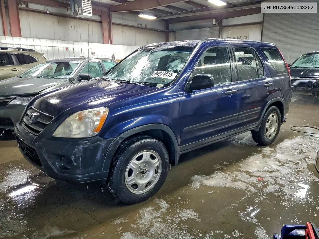 JHLRD78546C043352 2006 Honda Cr-V Lx