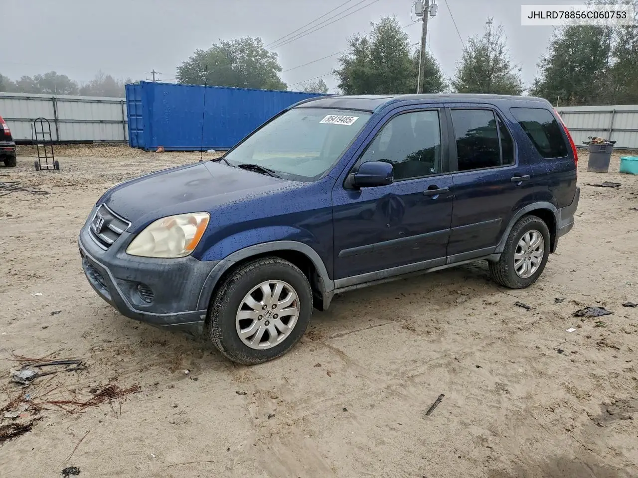 JHLRD78856C060753 2006 Honda Cr-V Ex