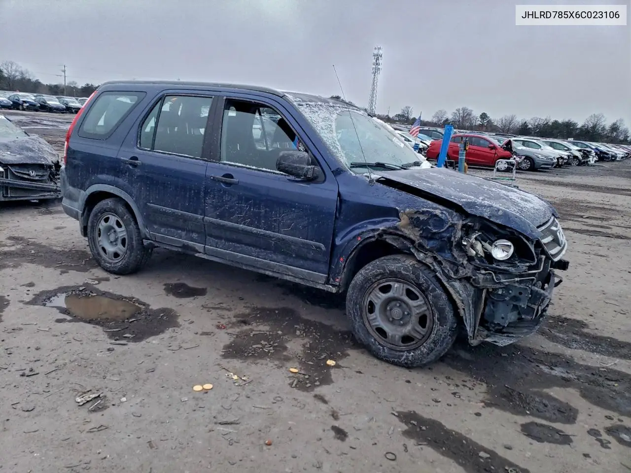 JHLRD785X6C023106 2006 Honda Cr-V Lx