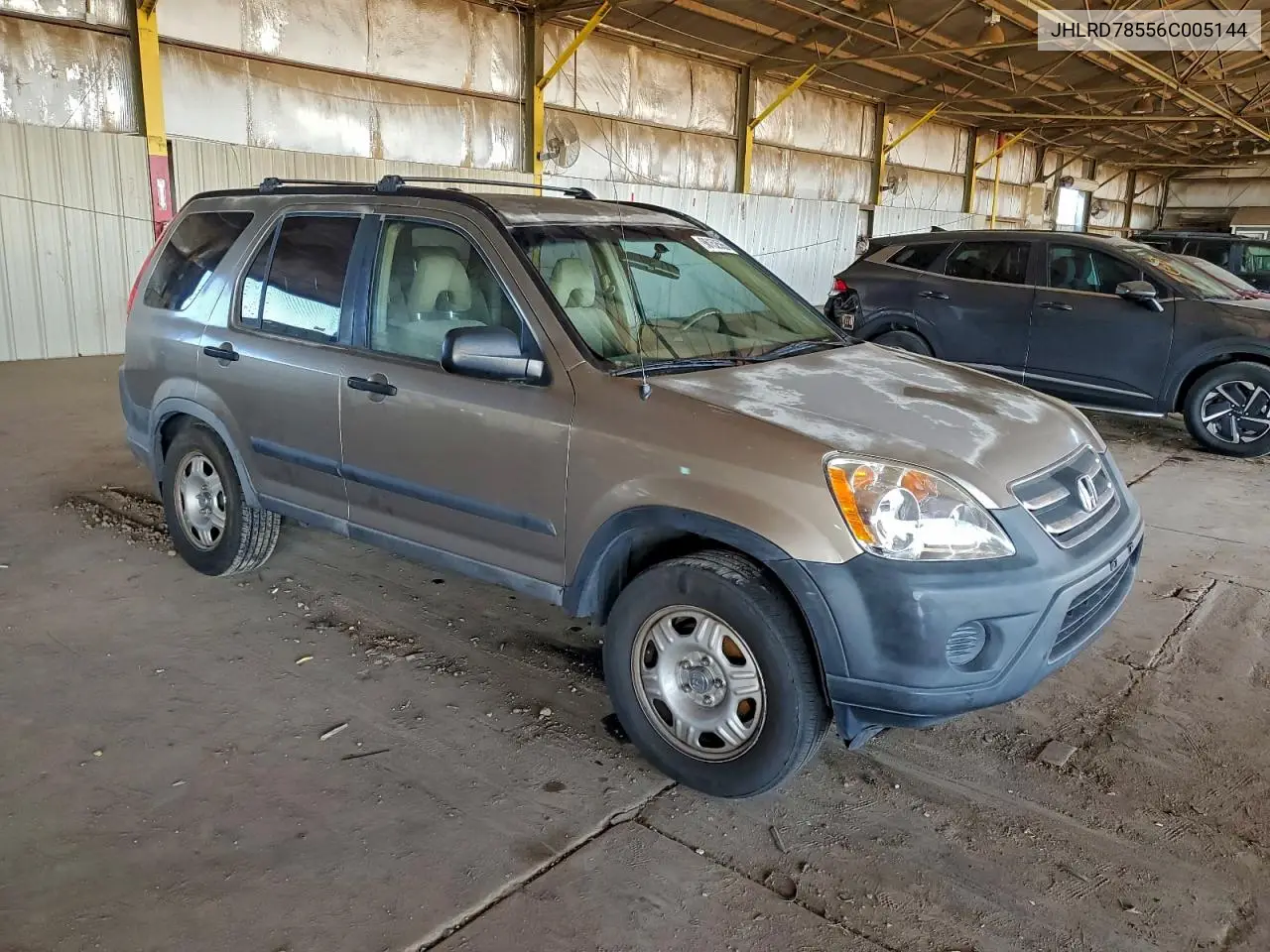 JHLRD78556C005144 2006 Honda Cr-V Lx