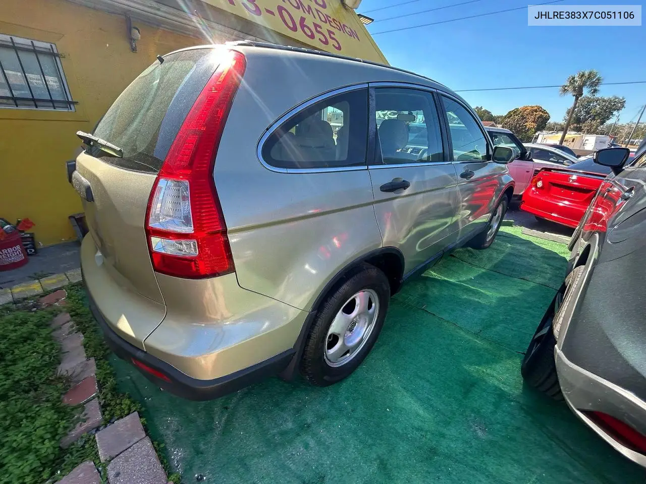 JHLRE383X7C051106 2007 Honda Cr-V Lx