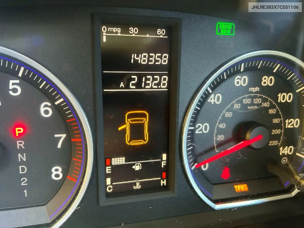 JHLRE383X7C051106 2007 Honda Cr-V Lx