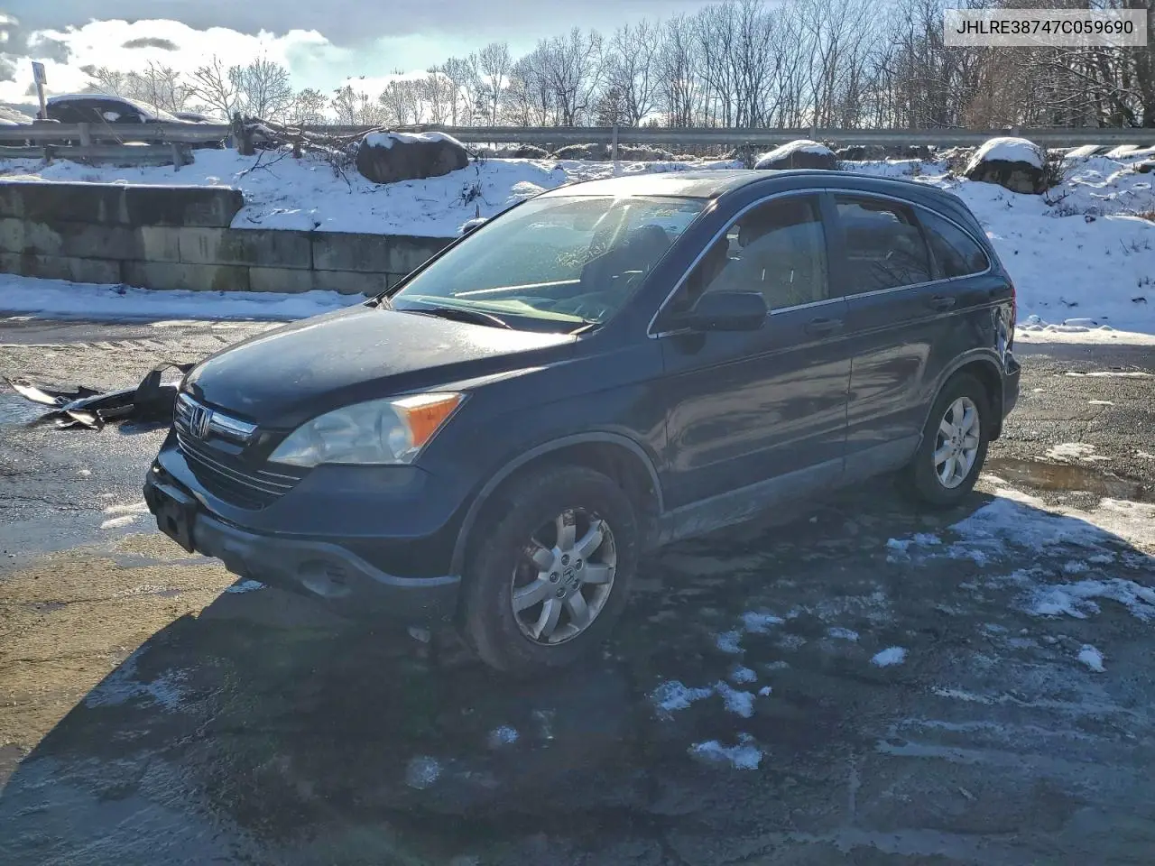 JHLRE38747C059690 2007 Honda Cr-V Exl