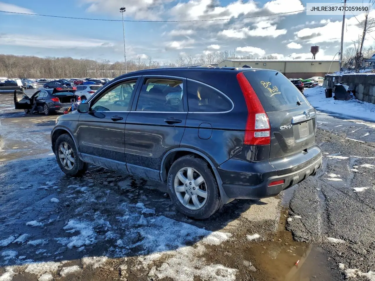 JHLRE38747C059690 2007 Honda Cr-V Exl