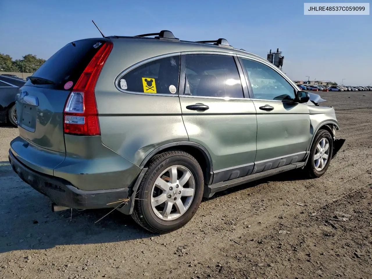 JHLRE48537C059099 2007 Honda Cr-V Ex