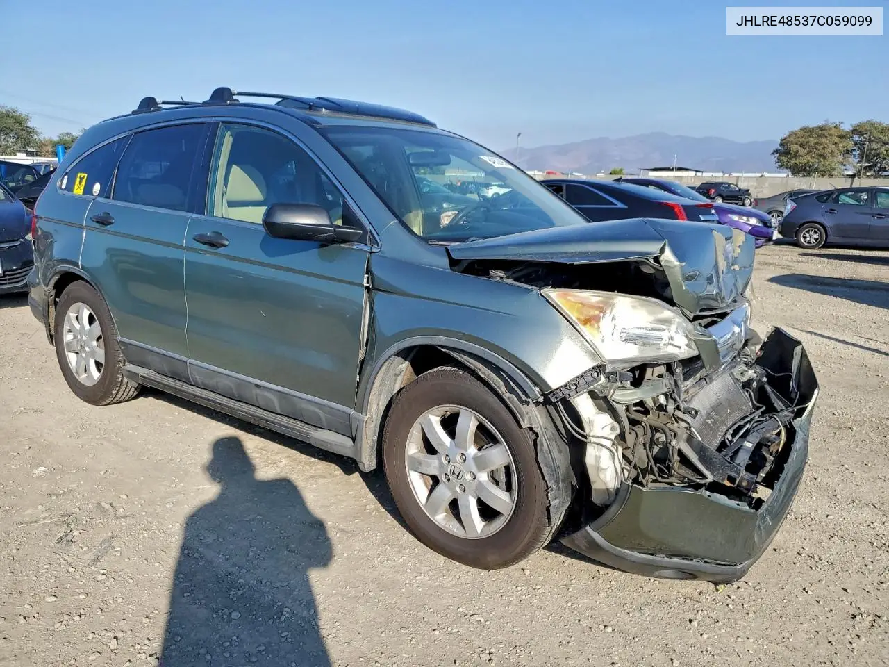 JHLRE48537C059099 2007 Honda Cr-V Ex