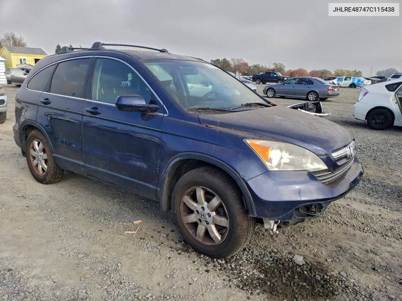 JHLRE48747C115438 2007 Honda Cr-V Exl