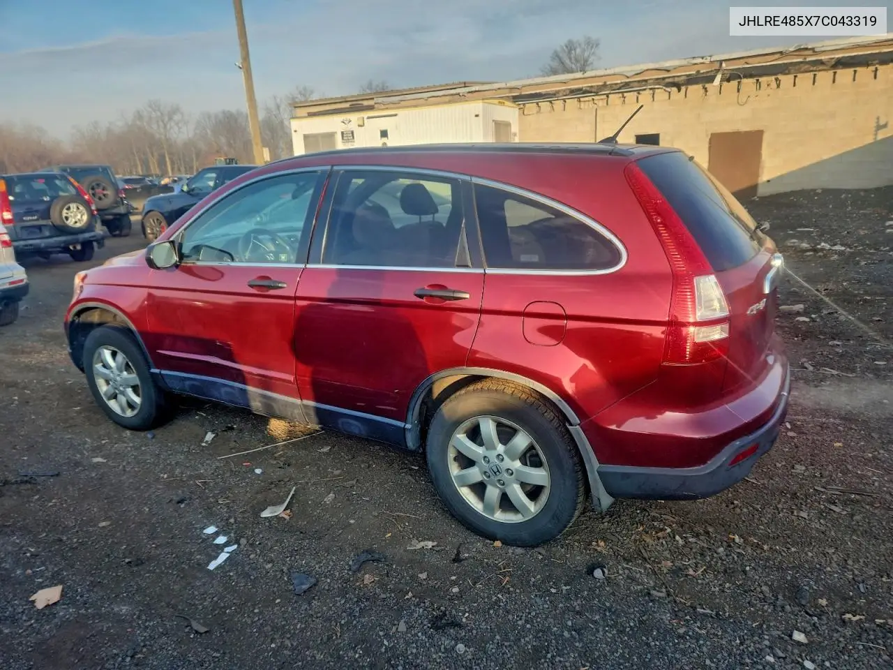 JHLRE485X7C043319 2007 Honda Cr-V Ex