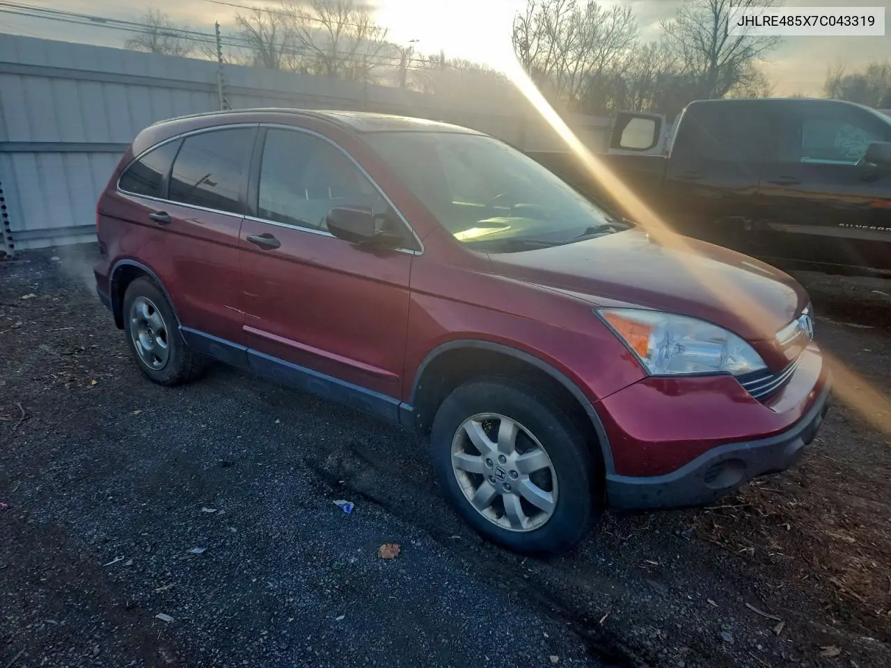 JHLRE485X7C043319 2007 Honda Cr-V Ex