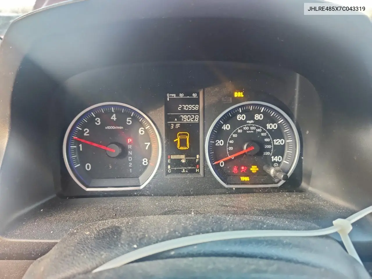 JHLRE485X7C043319 2007 Honda Cr-V Ex