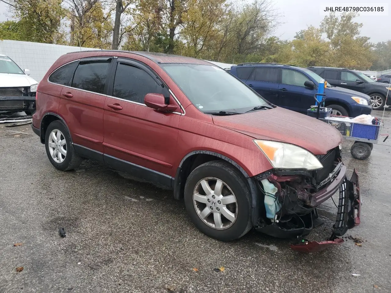JHLRE48798C036185 2008 Honda Cr-V Exl