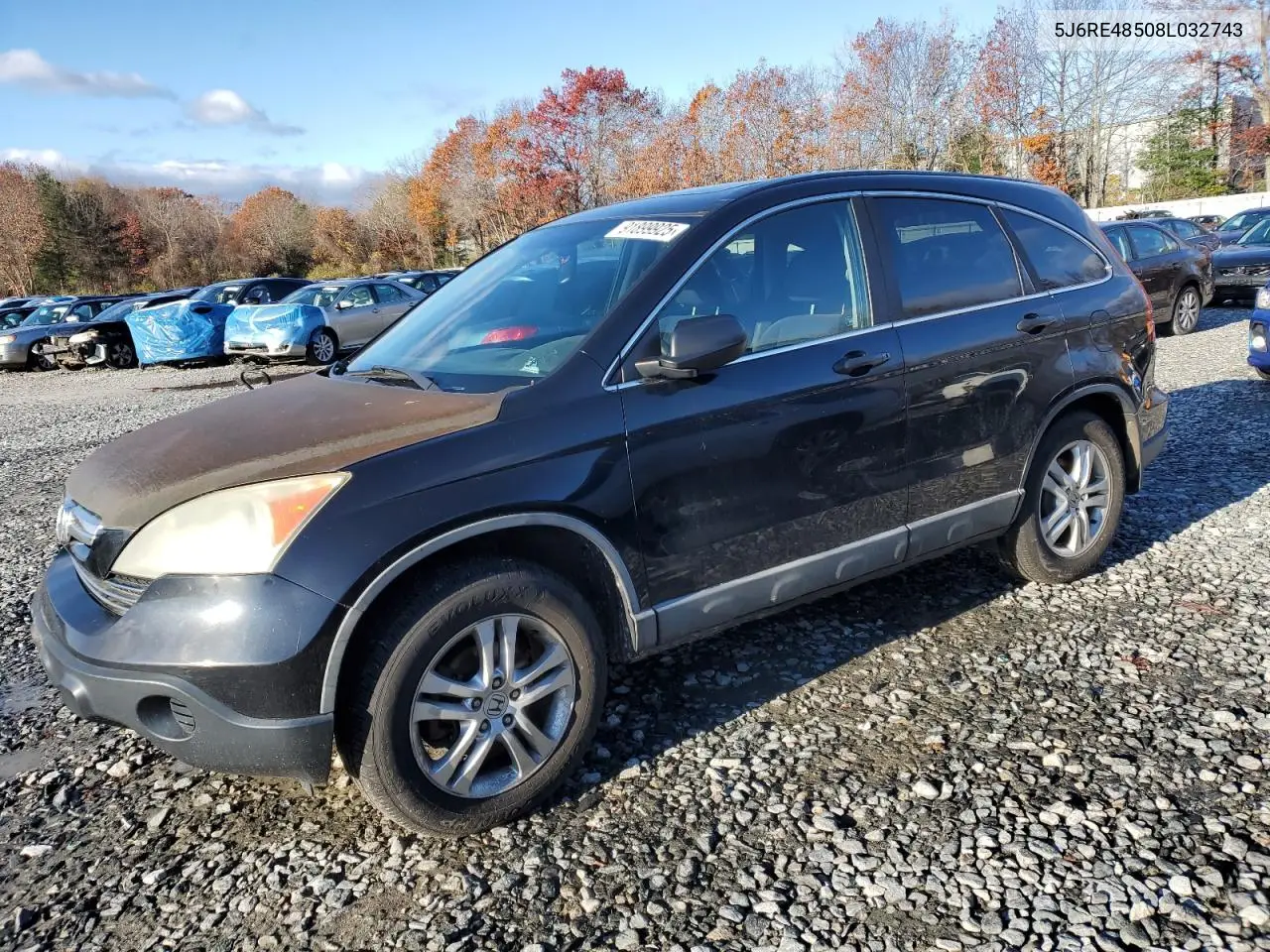 5J6RE48508L032743 2008 Honda Cr-V Ex