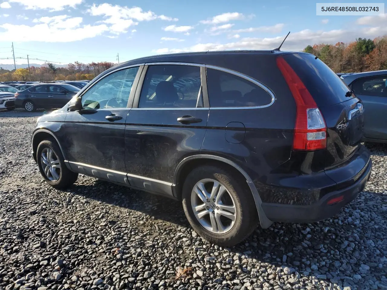 5J6RE48508L032743 2008 Honda Cr-V Ex