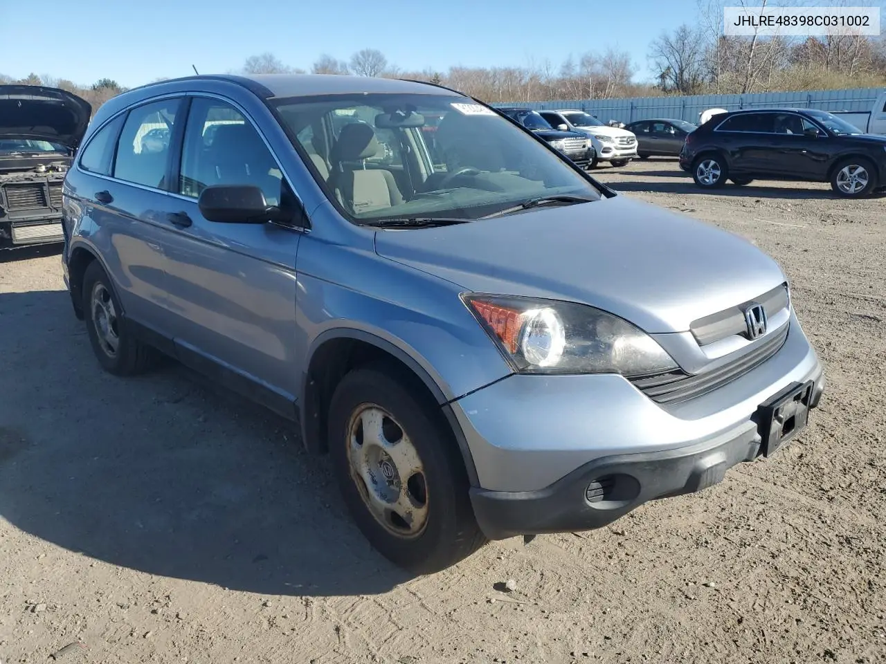 JHLRE48398C031002 2008 Honda Cr-V Lx