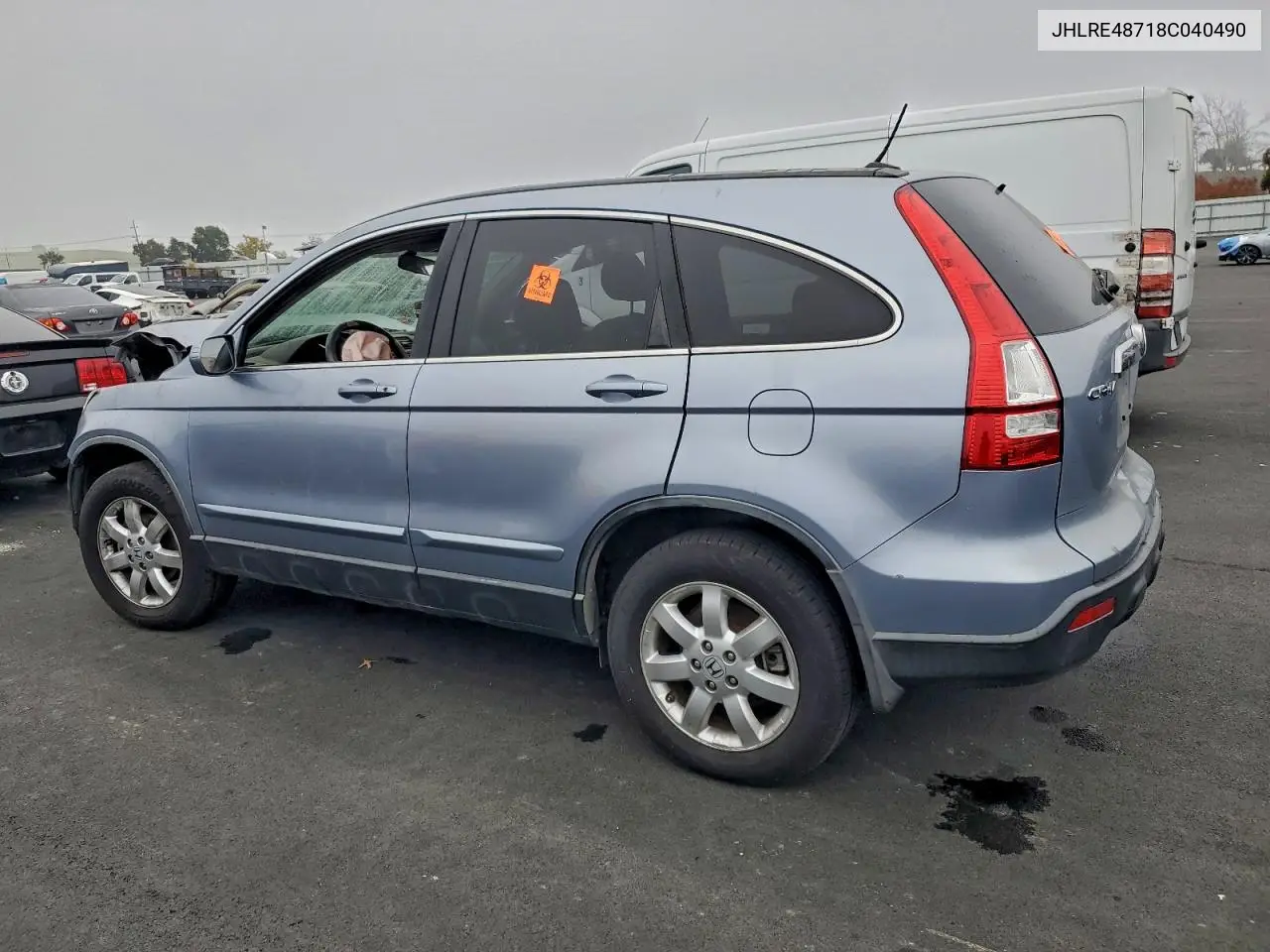 JHLRE48718C040490 2008 Honda Cr-V Exl