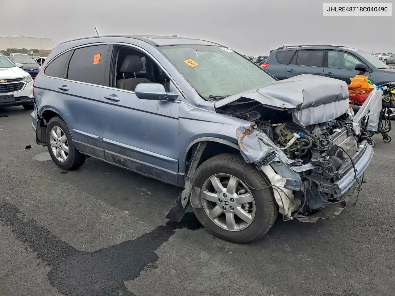 JHLRE48718C040490 2008 Honda Cr-V Exl