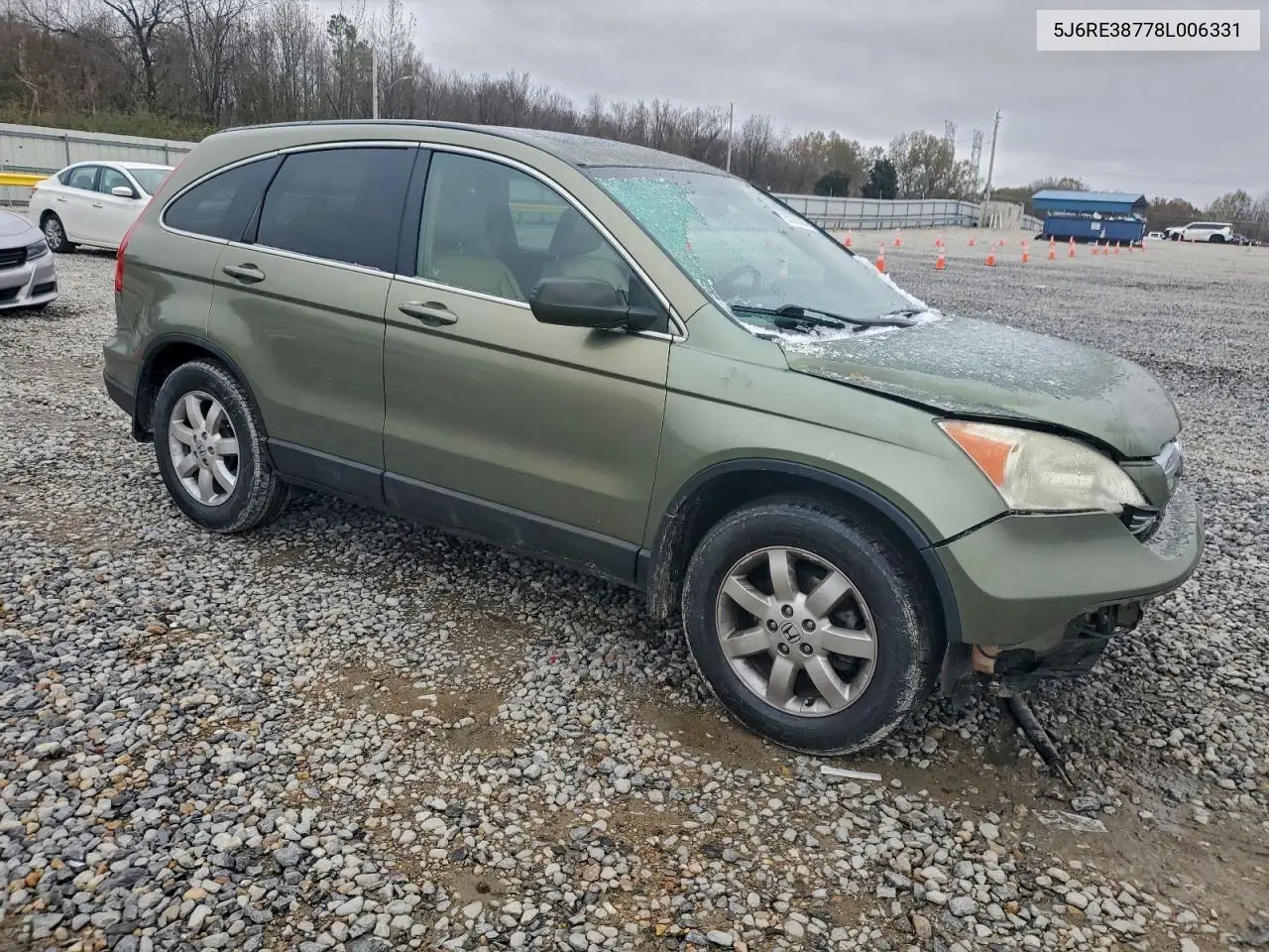 5J6RE38778L006331 2008 Honda Cr-V Exl
