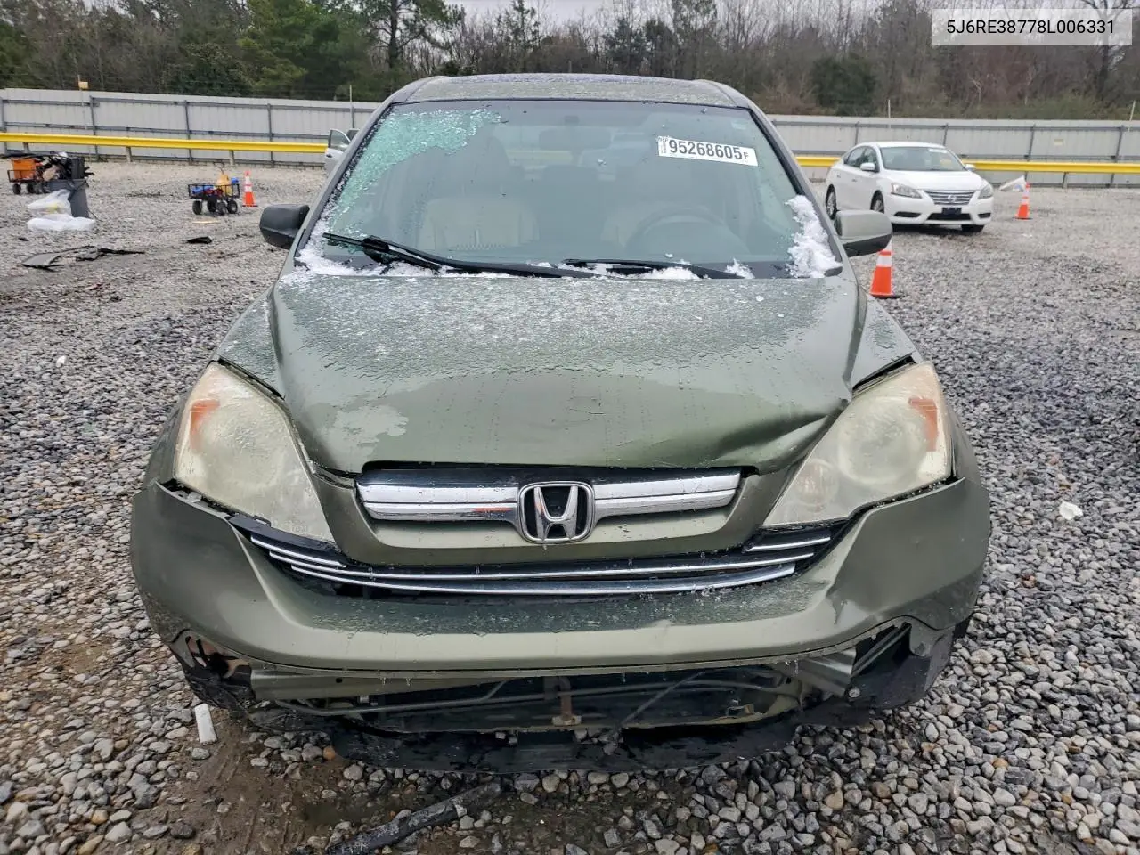 5J6RE38778L006331 2008 Honda Cr-V Exl