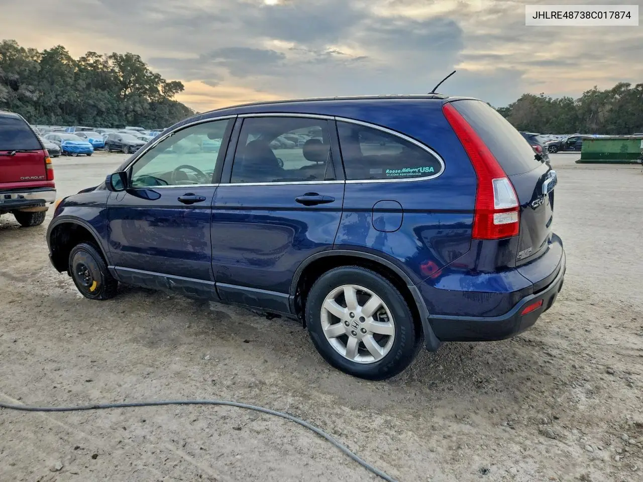JHLRE48738C017874 2008 Honda Cr-V Exl