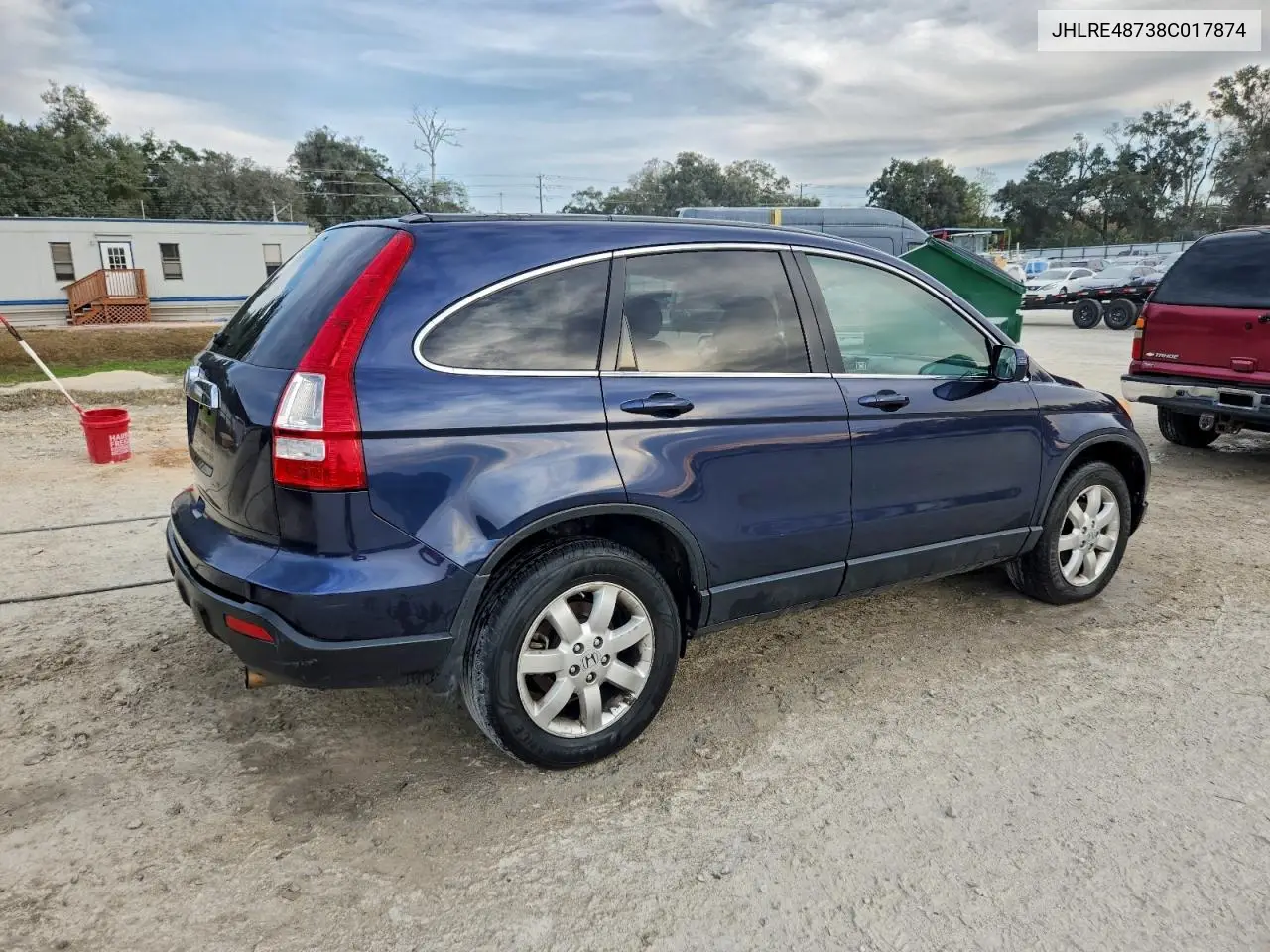JHLRE48738C017874 2008 Honda Cr-V Exl