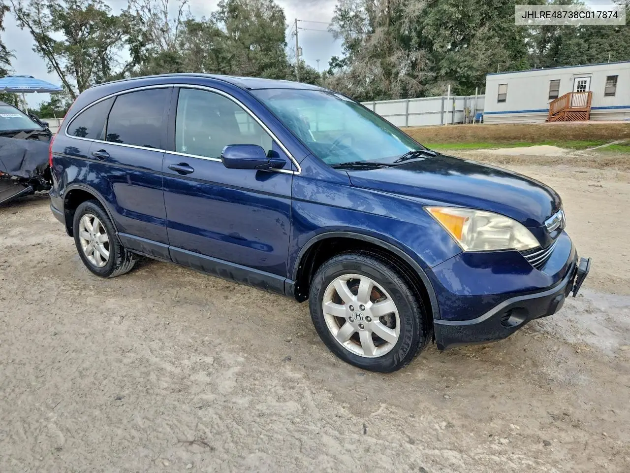 JHLRE48738C017874 2008 Honda Cr-V Exl
