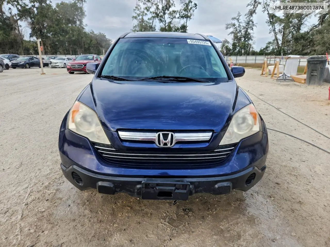 JHLRE48738C017874 2008 Honda Cr-V Exl