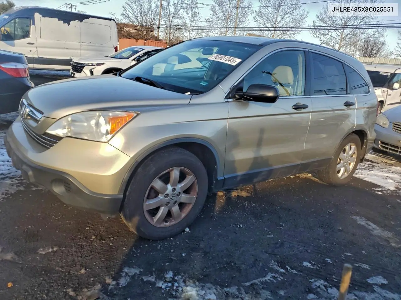 JHLRE485X8C025551 2008 Honda Cr-V Ex