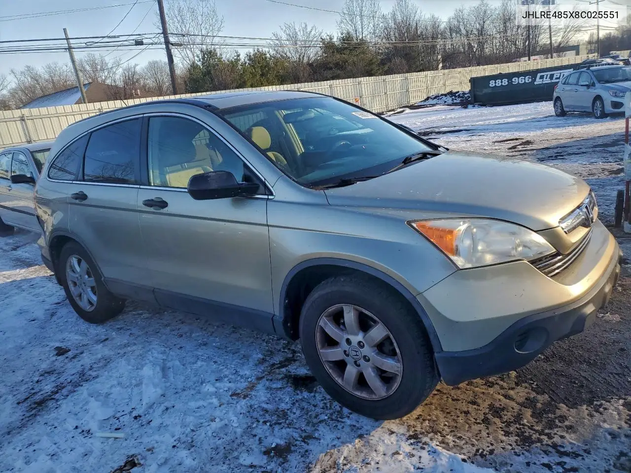 JHLRE485X8C025551 2008 Honda Cr-V Ex