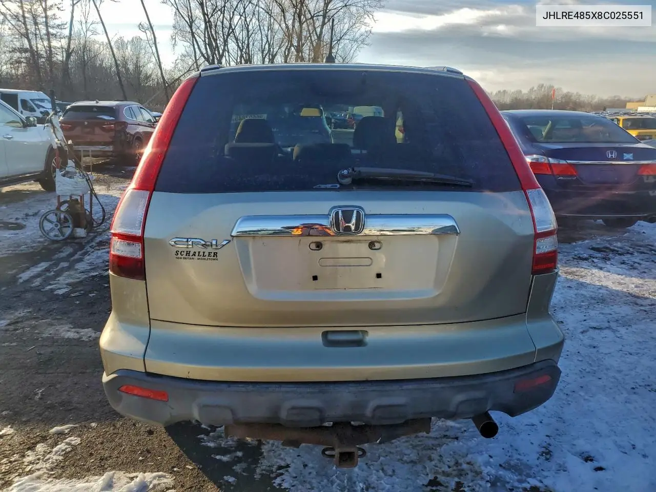 JHLRE485X8C025551 2008 Honda Cr-V Ex