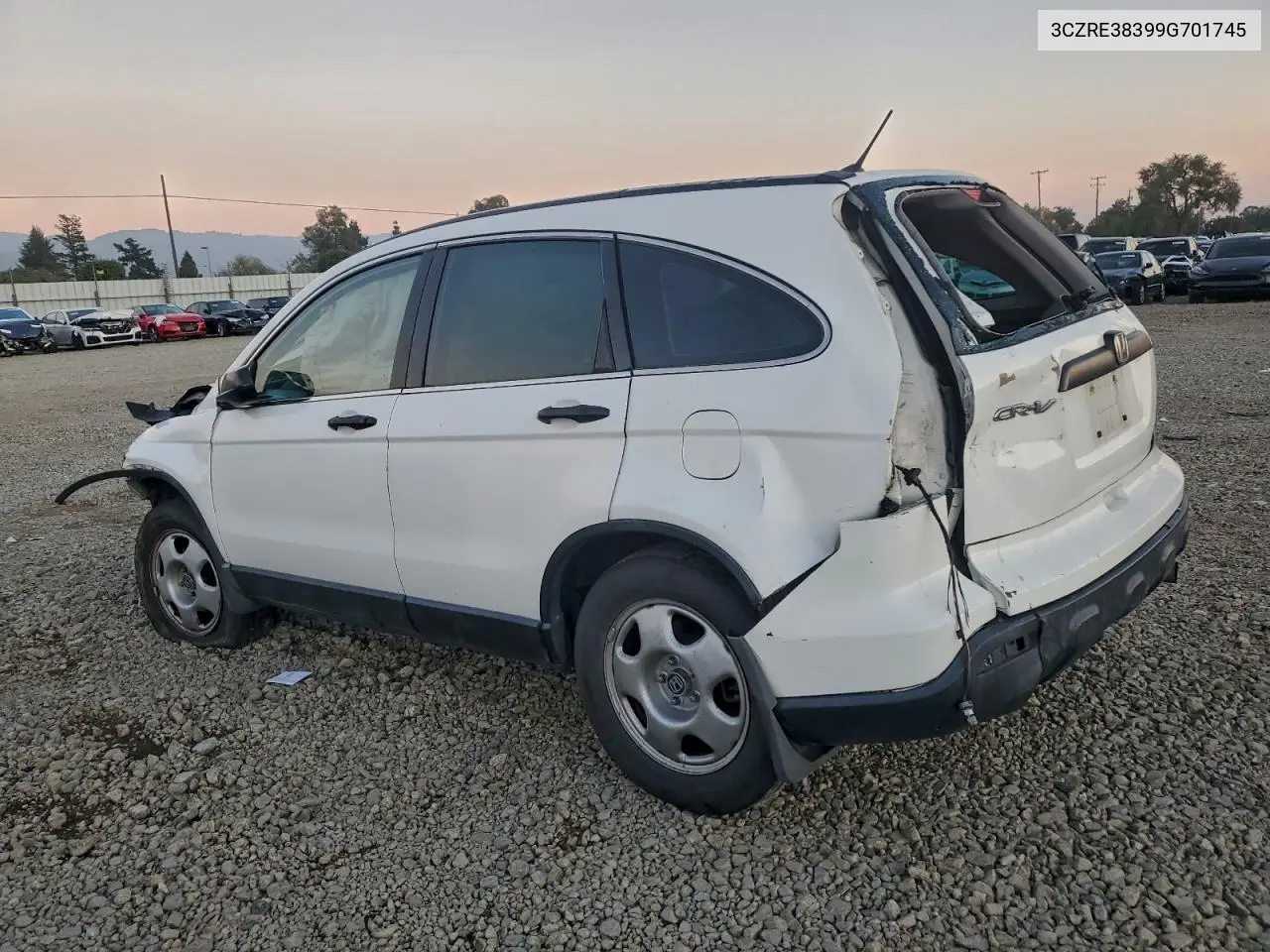 3CZRE38399G701745 2009 Honda Cr-V Lx