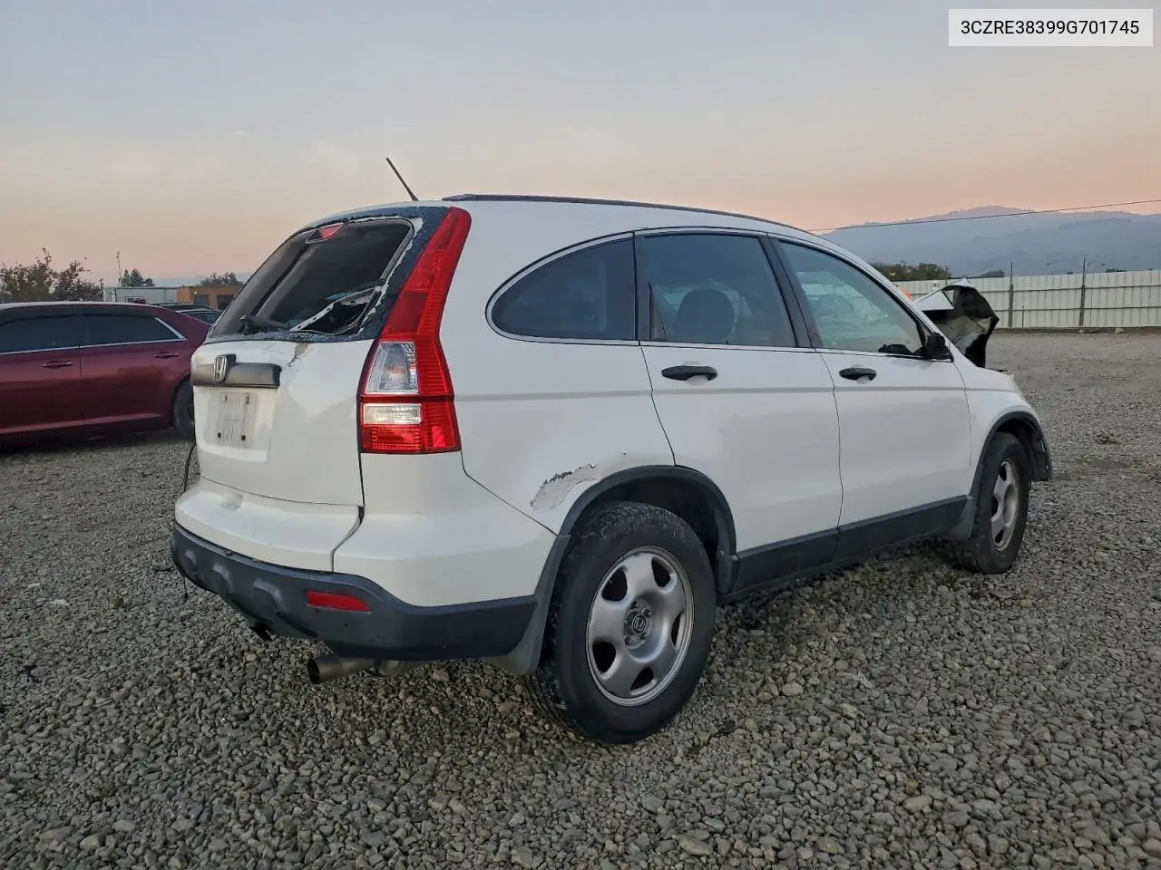 3CZRE38399G701745 2009 Honda Cr-V Lx