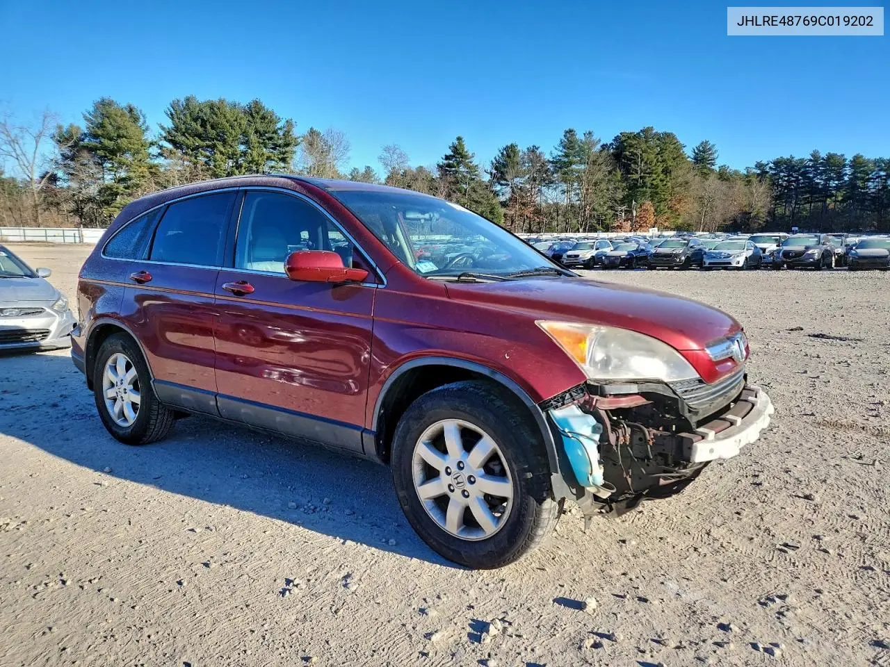 JHLRE48769C019202 2009 Honda Cr-V Exl