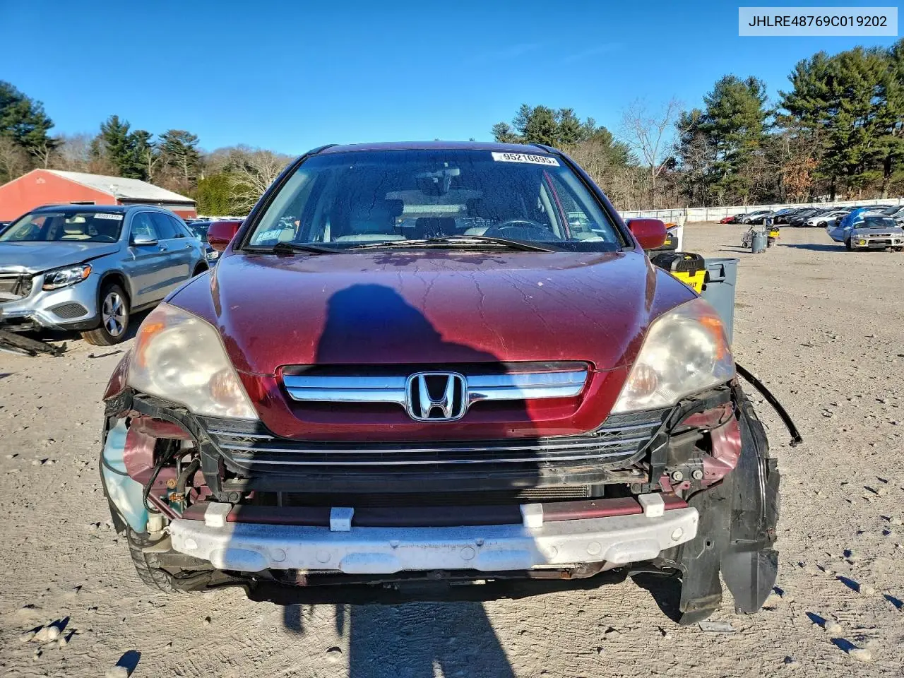 JHLRE48769C019202 2009 Honda Cr-V Exl