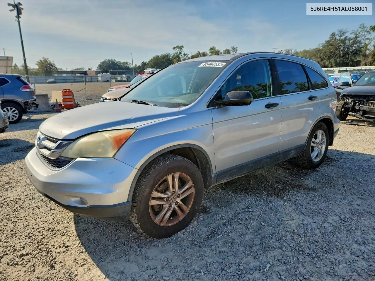 5J6RE4H51AL058001 2010 Honda Cr-V Ex
