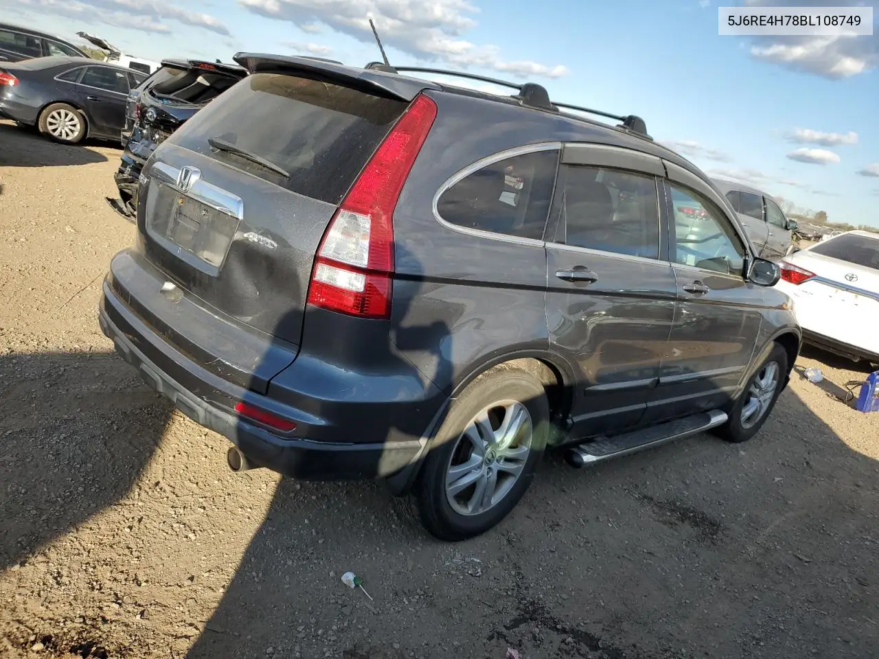 5J6RE4H78BL108749 2011 Honda Cr-V Exl