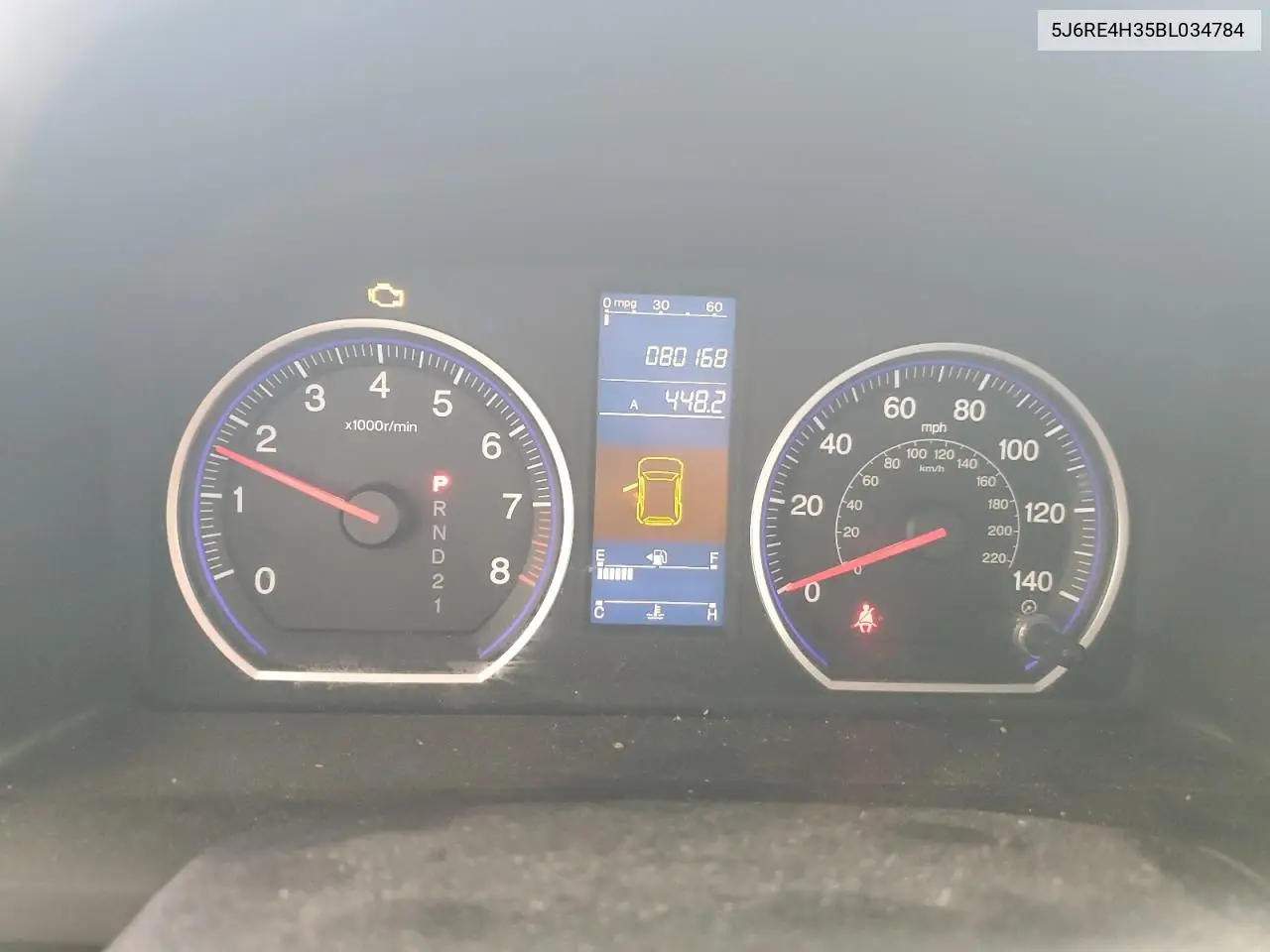 5J6RE4H35BL034784 2011 Honda Cr-V Lx