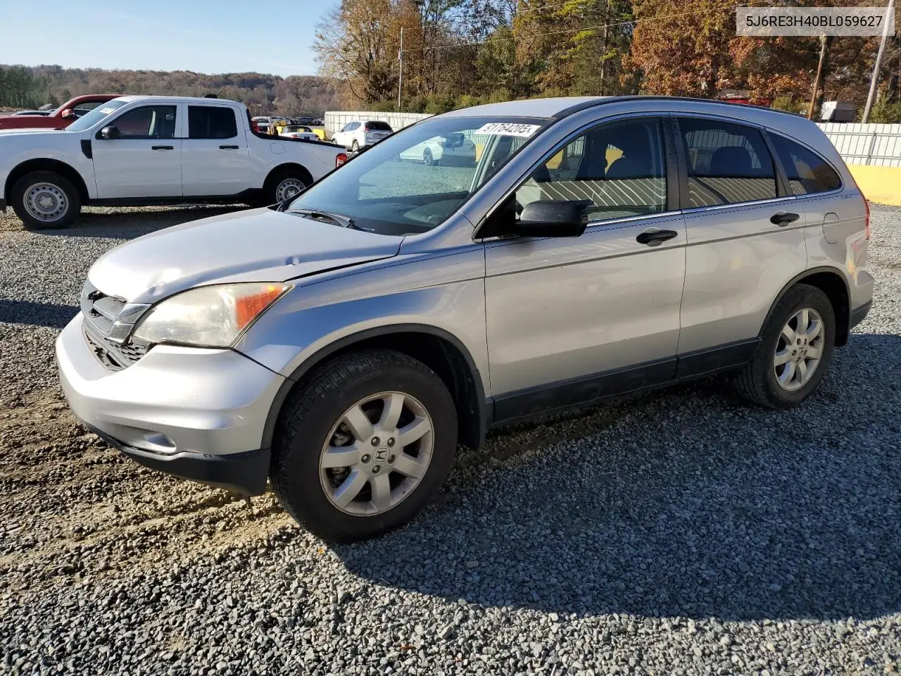 5J6RE3H40BL059627 2011 Honda Cr-V Se