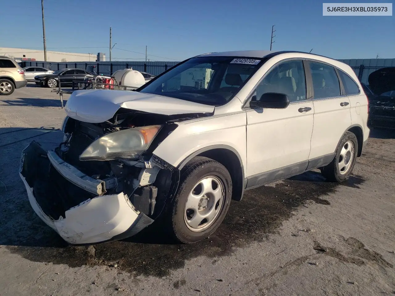 5J6RE3H3XBL035973 2011 Honda Cr-V Lx